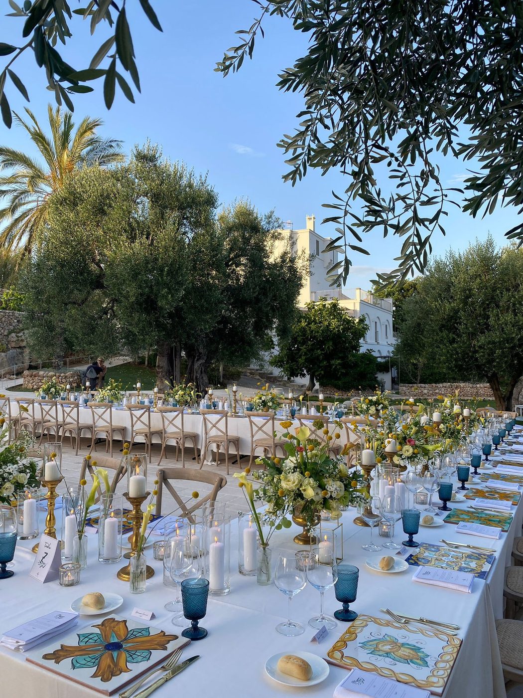 Table setting at Masseria Alchimia