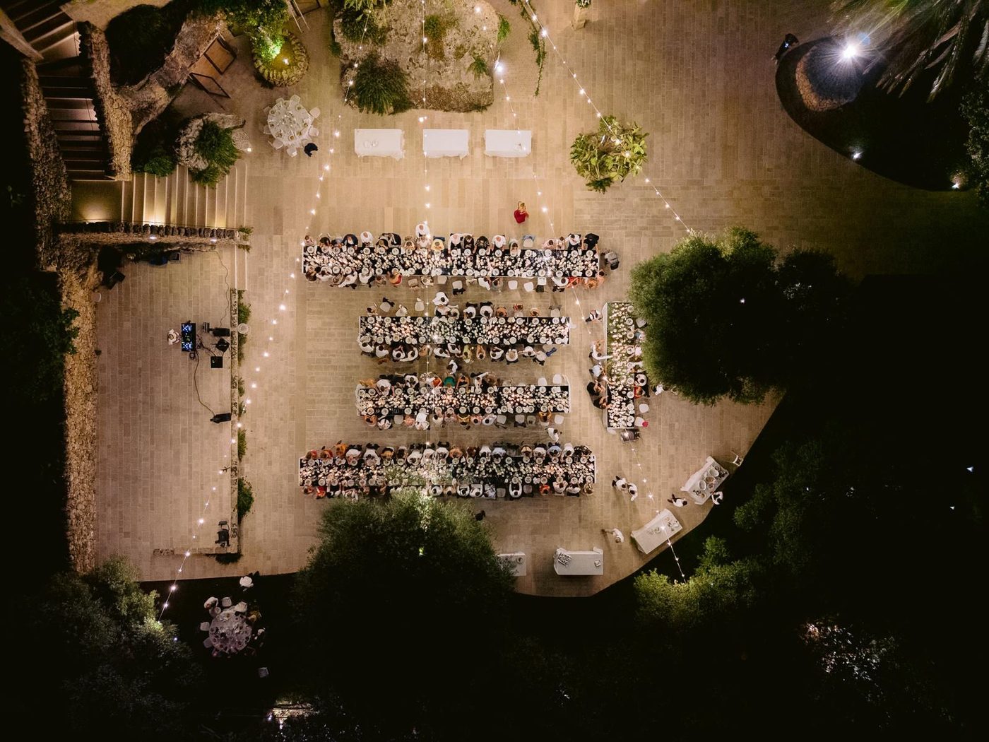 The piazza at Masseria Alchimia