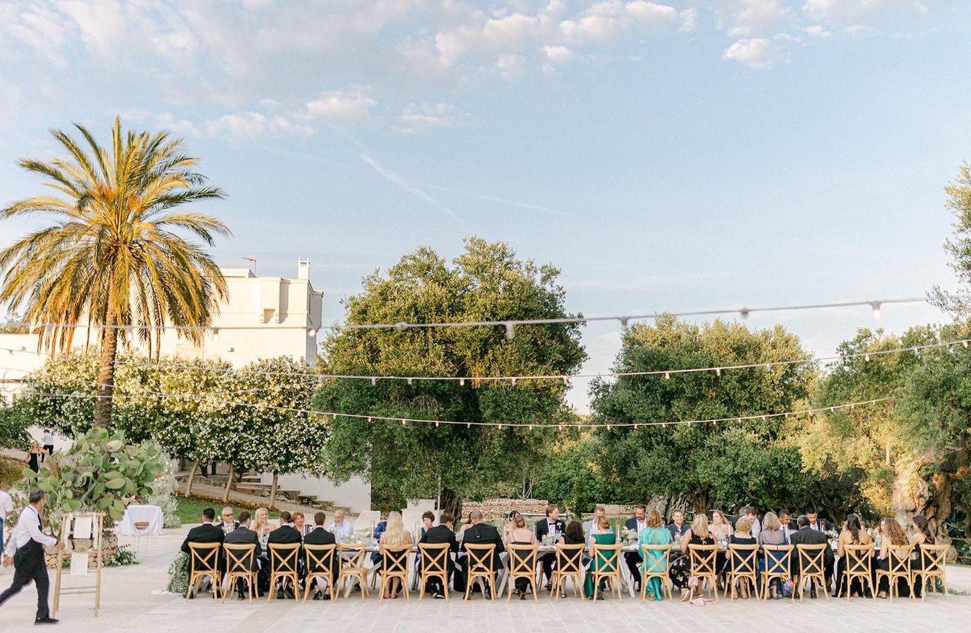 The terrace at Masseria Alchimia