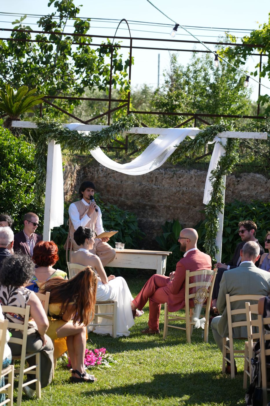 Ceremony – wedding day at Li Calizzi